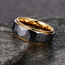 Anillo de tungsteno de 8 mm de ancho, elegante y elegante, anillo de boda para hombres y mujeres, regalo de joyería de boda - 9 - Ver 6