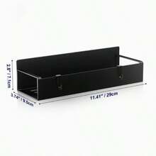 1 pieza Estantería magnética de malla de hierro, negro/blanco, adecuada para refrigerador y lavadora. Incluye cajas de almacenamiento magnéticas para guardar especias de cocina, detergente de lavandería, etc. - Multicolor - Ver 18