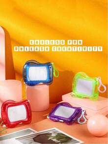 10pcs Mini Magnetic Drawing Board, Erasable Mini Doodle Pad, Backpack Keychain Clip Drawing Board, Portable Small Writing Tablet, Party Gifts, Classroom Reward, Christmas Stuffer,Random Color - Multicolor - View 4