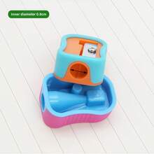 4-Piece Colored Pencil Sharpener Set | Creative Multi-Color Design, Ergonomic, Comfortable Grip | Perfect Companion For Work And Study | Stationery Inspired By Artist's Palette | Gift To Inspire Students | Add A Splash Of Color To Your Desk - A - View 7