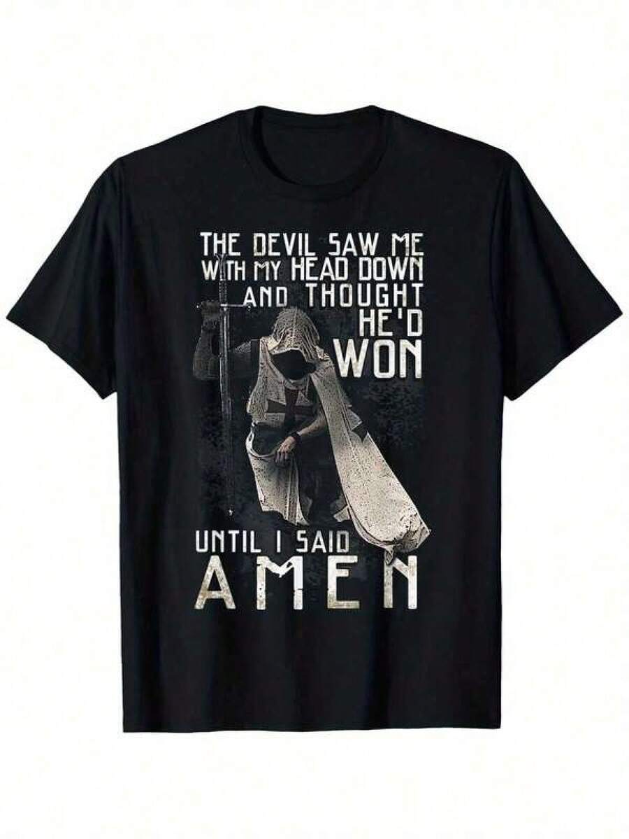 Camiseta unisex de manga corta, HastaYoDijo¡AMÉN!Camiseta con texto divertido e imágenes humorísticas, camiseta para regalo de Pascua, tops para mujer, camiseta gráfica de , diseño encantador, ropa casual de verano, ropa para clima cálido, camisetas para mujer, camisetas para hombre, camisetas de hombre, , y2k, spiderman, regalos para su novio, retro vintage, camisetas de gimnasio para hombre, spiderman, camiseta del Campeonato Mundial  2026, regalos para su novio. - Negro - Ver 1