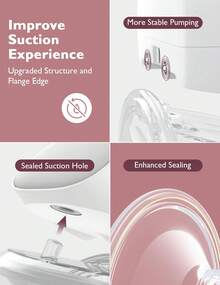Momcozy S9 Pro Hands-Free Breast Pump Updated, Portable Breast Pump With Longer Battery Life And LED Display, 2 Modes And 9 Levels, 24 Mm Flange - 淺灰色 - 查看 4