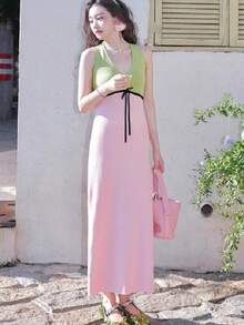 Women Midi Dresses - Multicolor - View 3