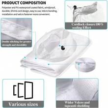 Window Sealing Cloth, (Two Sizes Available: 35.43*9.84 Inches, 63*9.84 Inches), Portable Air Conditioner And Cloth Accessories, Universal Window Sealing Strip For One Or Two Hoses, Suitable For Horizontal & Vertical Sliding Windows - Multicolor - View 5