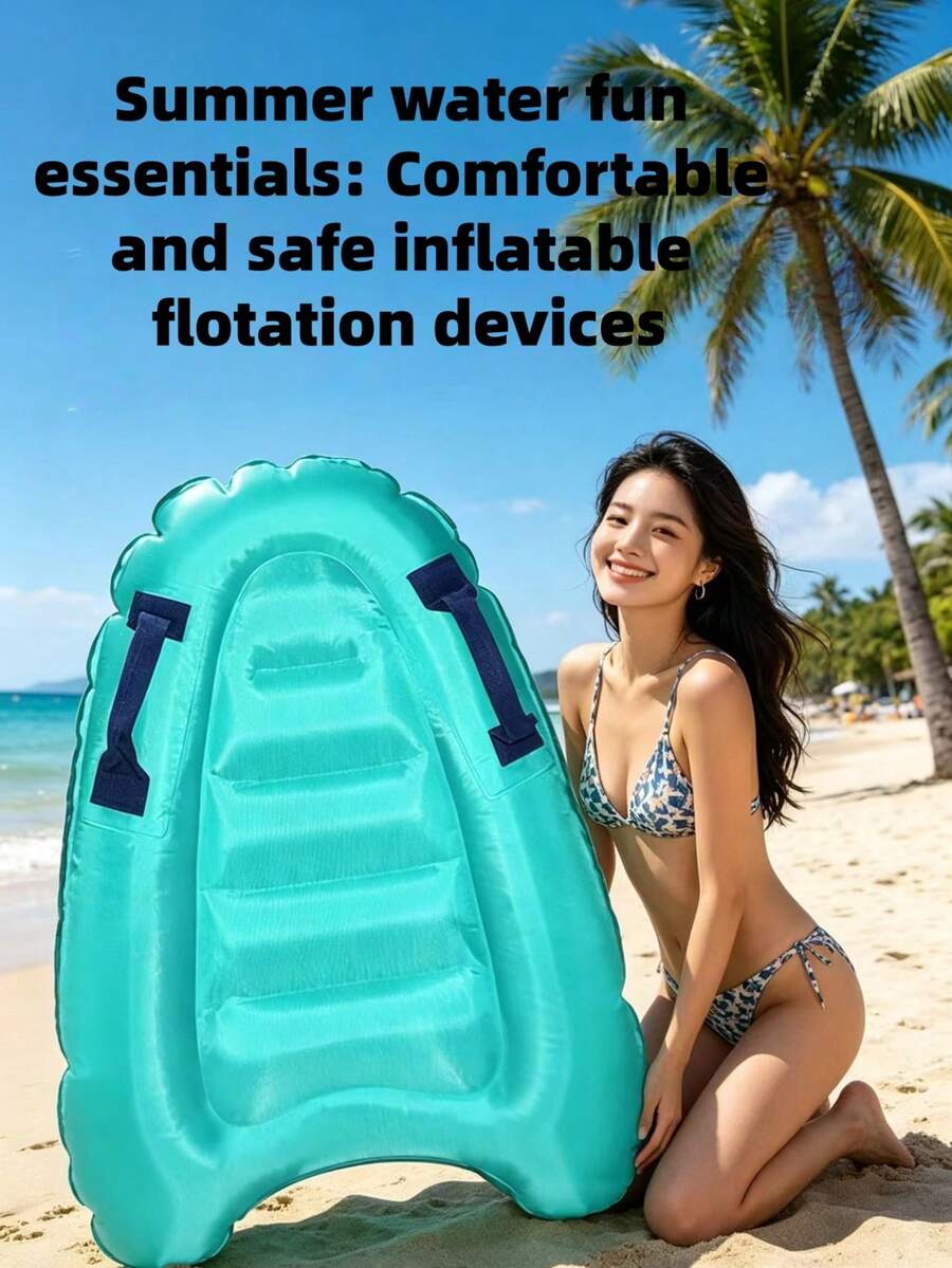 5 styles, accessoire de plage essentiel, planche de surf gonflable avec poignée, planche de surf flottante de plage, légère et portable, sports nautiques, planche de surf gonflable de piscine, planche de natation pour vagues moyennes d'été pour adultes - multicolore - Voir 1