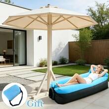 1pc Outdoor Inflatable Sofa Chair (Including Storage Bag), Suitable For Camping, Beach, Hiking, Concerts, Gatherings, Etc.; Portable Outdoor Inflatable Sofa, Inflatable Bed, Beach Inflatable Recliner, Patio Recliner, Portable Inflatable Bed - Basic Model - View 5