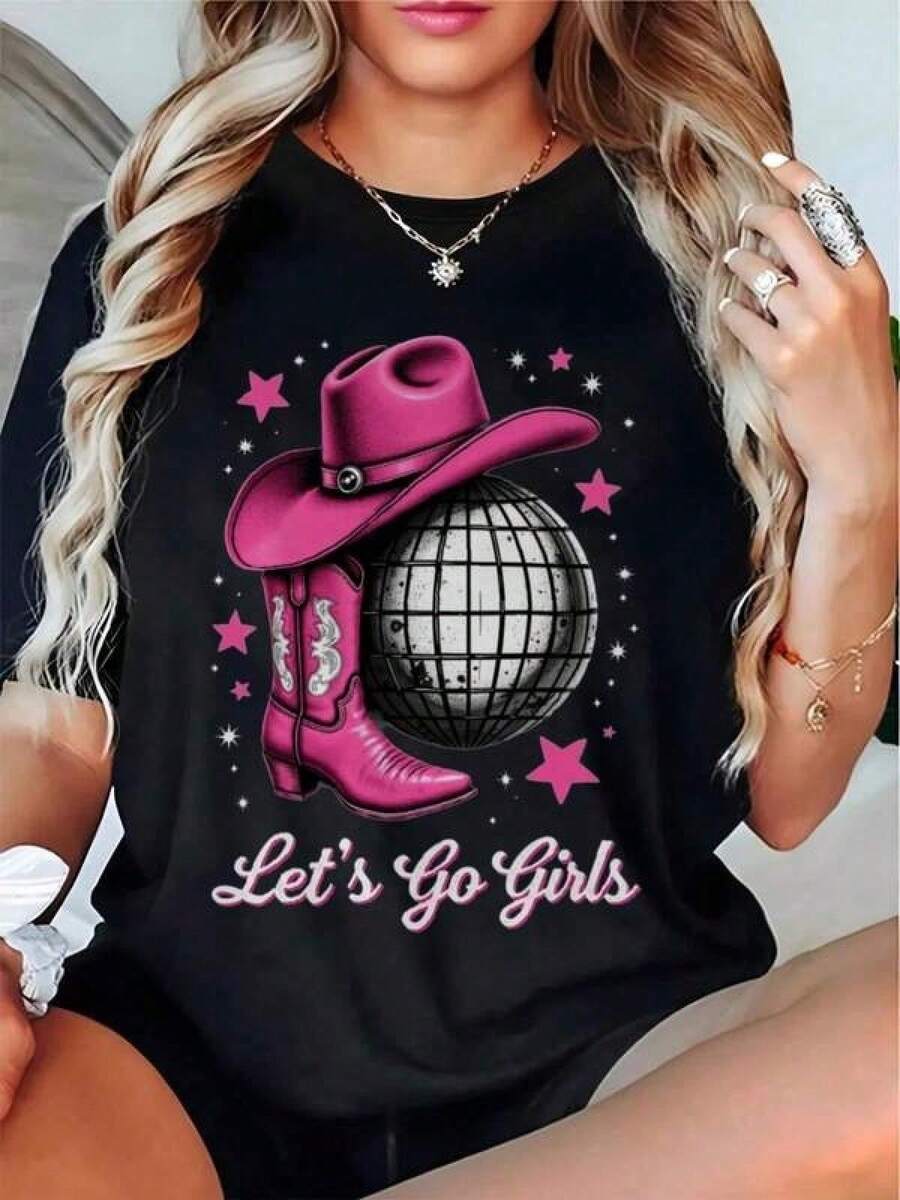 Women T-Shirts - Black - View 1
