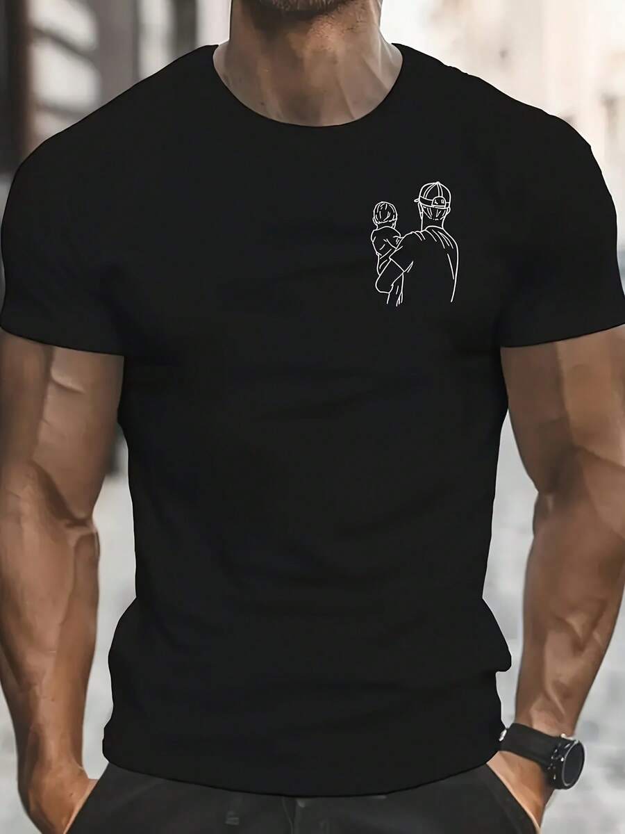 Men Outdoor Tees & Tanks - Black - View 1