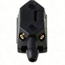 2pcs Black Car Front Windshield Wiper Spray Nozzle - A - View 2