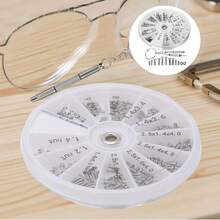 Watch And Eyewear Repair Screw Set, Eyeglasses, Fashion Glasses And Watch Repair Screw Kit With Mini Screwdriver And Storage Box. Home Repair Tools. Hand Tool Set. - Multicolor - View 3