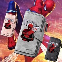 1 chiếc ví dài gấp gọn dung tích lớn nhân vật hoạt hình Marvel Spider-Man mới, ví trẻ em thời trang, thiết kế in đôi Marvel Spider-Man, hình minh họa in Marvel Spider-Man rực rỡ, lý tưởng cho du lịch ngoài trời và mua sắm, quà tặng lễ thiết thực - QB-A-DSN-47 - Xem 1