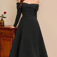 jianchaimaoyi02  Vestido elegante vintage para mujer con bolsillos, vestido casual para fiesta de vacaciones, ropa de invierno roja para mujer, ropa de invierno para mujer, conjunto de Navidad para mujer, ropa de Navidad, conjunto de Año Nuevo, conjunto de Acción de Gracias para mujer, vestido de invierno para mujer, vestido de Navidad para mujer, vestido de fiesta de Navidad para mujer, vestidos de Año Nuevo para mujer, vestidos elegantes para fiesta, vestidos para mujer, vestido de graduación, vestid - Negro01 - Ver 1