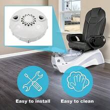 SuperDi motor Head Pedicure Spa Chair forro desechable Jet magnético - Gris - Ver 8