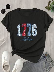Halloween Graphic T-Shirt - Black - View 1