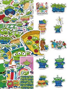 Disney 42入/包 可愛卡通迪士尼外星人動漫貼紙，筆電吉他剪貼簿文具手機行李箱筆記本裝飾貼紙 - 彩色 - 查看 1