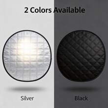 2-Color Summer Car Steering Wheel Cover, Heat Insulation Anti-Glare Sun Shade, Heat Resistant Car Decor - Multicolor - View 4