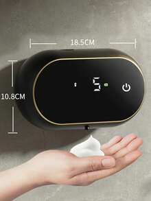 Nuevo Dispensador Automático de Jabón de Gran Capacidad de 400ml, Dispensador Automático de Líquido sin Contacto para Lavado de Manos, Pantalla Digital de Pantalla Completa de Alta Definición, Función de Autolimpieza, Equipado con Sensor de Detección de Líquido, Pantalla de Nivel de Batería, Adecuado para Baño, Cocina, Aseo, Hotel, Oficina - Ver 13
