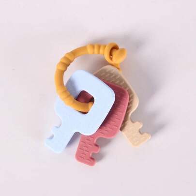 Sonajero y mordedor de silicona para bebés, juguete Montessori para cuna, juego de desarrollo para recién nacidos, educación temprana, compañero relajante para el sueño con campana, herramienta multifuncional para calmar al bebé.