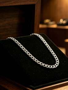 6mm Men's Hip Hop Fashion Stainless Steel Necklace, Gift & Party Jewelry, Suitable For Everyday Wear, Street Style, Holiday Gift - Multicolor - View 19