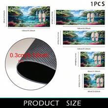 1pc Underwater World Pattern Printed Kitchen Mat Non-Slip Floor Mat, Holiday Party Decor Mat, Carpet, Non-Slip Oil-Resistant Foot Mat, Quick-Drying Carpet, Suitable For Kitchen Hallway Bathroom Laundry Room Home Decor - Multicolor - View 14