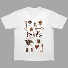 Hades Printed Dark Vintage T-Shirt, 100% Cotton - 白色 - 查看 3