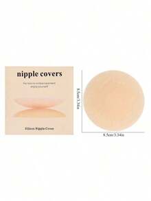 Reusable Breathable Nipple Covers, Sticky Breast Pads, Invisible Bras, Women's Underwear, Strapless Bras, With Raised Points For Protection, Washable - Multicolor - View 11