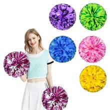 2pcs Clapping Flowers With Handles, Vibrant Gold And Pink Colors, Ergonomic Design With Sturdy Handles, Suitable For Sports, Dance, Cheerleading, Gymnastics, Parades And Rallies, Lightweight And Durable For Indoor And Outdoor Use, Essential For Events And Celebrations - Multicolor - View 1