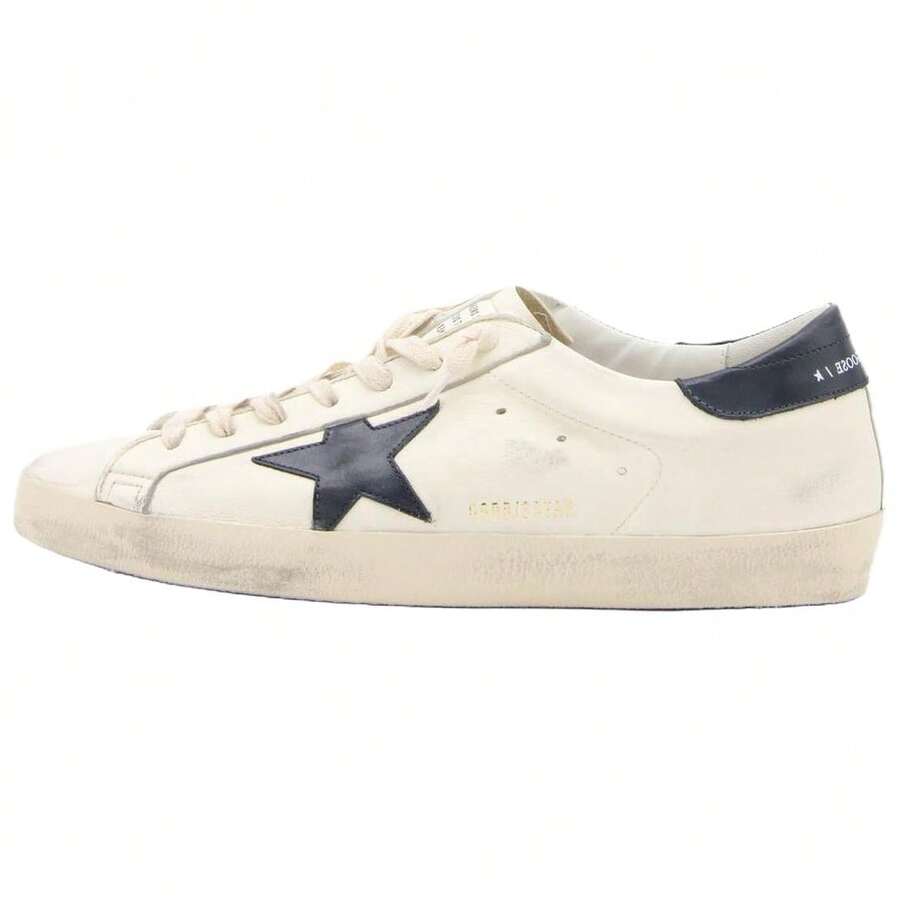Golden Goose Super Star Beige Night Blue Mi Shenlan - 米深藍 - 查看 1