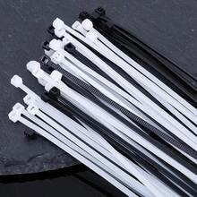 100pcs/Bag Plastic Clamping Collar Rilsan Cable Ties Clamp Greenhouse Plastic Clamps Self-Tightening Plastic Necklace Belts - Multicolor - View 10