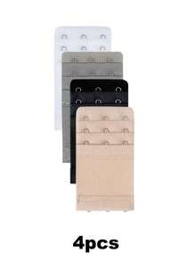 Juego de 3/4 piezas de Extensor de Sujetador (Tipo Extendido), Accesorios de Lencería, Banda Elástica, Ajustable, Extensor de Sujetador, Gancho Trasero de Sujetador - Multicolor - Ver 10