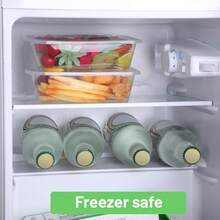 6件裝一次性食品容器附蓋，可堆疊備餐盒，微波爐與洗碗機適用，適合裝米飯/水果/麵包/薯條/沙拉，理想用於居家廚房/餐廳/野餐，外帶餐盒，附蓋食品儲存盒，廚房配件，食品裝飾，食品保鮮盒，備餐盒，外帶盒，附蓋食品儲存盒，露營必需品，家居用品，生日派對，居家廚房用具，便當盒，日常必需品，家居用品，通用商品，生活用品，透明 - 彩色 - 查看 10