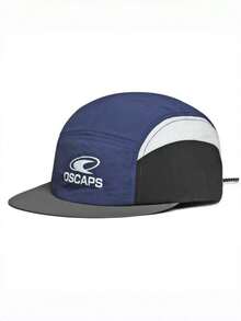 1pc Colorblock Quick-Dry Baseball Cap Summer Letter Print 5-Panel Baseball Cap Men Outdoor Hiking Running Sun Protection Hat - OS Quick-drying Cap - View 3