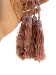 Marcapáginas de borla de seda con lazo de cuerda de 2 pulgadas y pequeño nudo chino, adecuado para fabricación de joyas, recuerdos, marcapáginas, accesorios de manualidades DIY - Multicolor - Ver 5