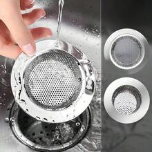 2pcs Rust-Proof Stainless Steel Kitchen Sink Strainer, Large Wide Rim Drain Filter, Anti-Clog Micro-Perforated Mesh Food Waste Catcher & Stopper, Durable Metal Basket For Vegetable Washing, Easy Clean & Universal Fit Standard Sinks, Long-Lasting Kitchen Accessory - View 8