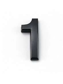 1pc 3D ABS Door Number Plate, Modern Black Number Sign With Self-Adhesive Backing, Suitable For Home, Apartment, Mailbox - House Number - View 9
