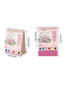 20-Page Watercolor Painting Set - Complete All-In-One Art Kit For Beginners And Artists, Premium Paper With Illustrations, Suitable For Creative Leisure Activities - Color Mixing - View 3