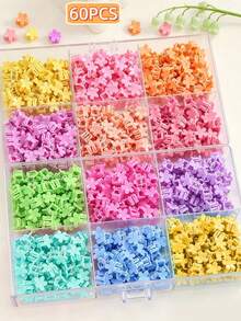 60pcs-766pcs/Set Women's Hair Accessories, Bohemian Style Colorful Vacation Hair Clips, Sweet Plumeria Flower Hair Claw Clips, Cute Star BB Clips, Fashion Minimalist All-Match Hair Ties, Hair Bands, Hair Ropes, Hair Flower Accessories, Suitable For Travel, Vacation, Party, Summer Beach Decoration, Outing Matching, Daily Commute Versatility, Ideal Gift Choice, Back To School Season Hair Accessories.,Hair Clutch - Multicolor - View 8