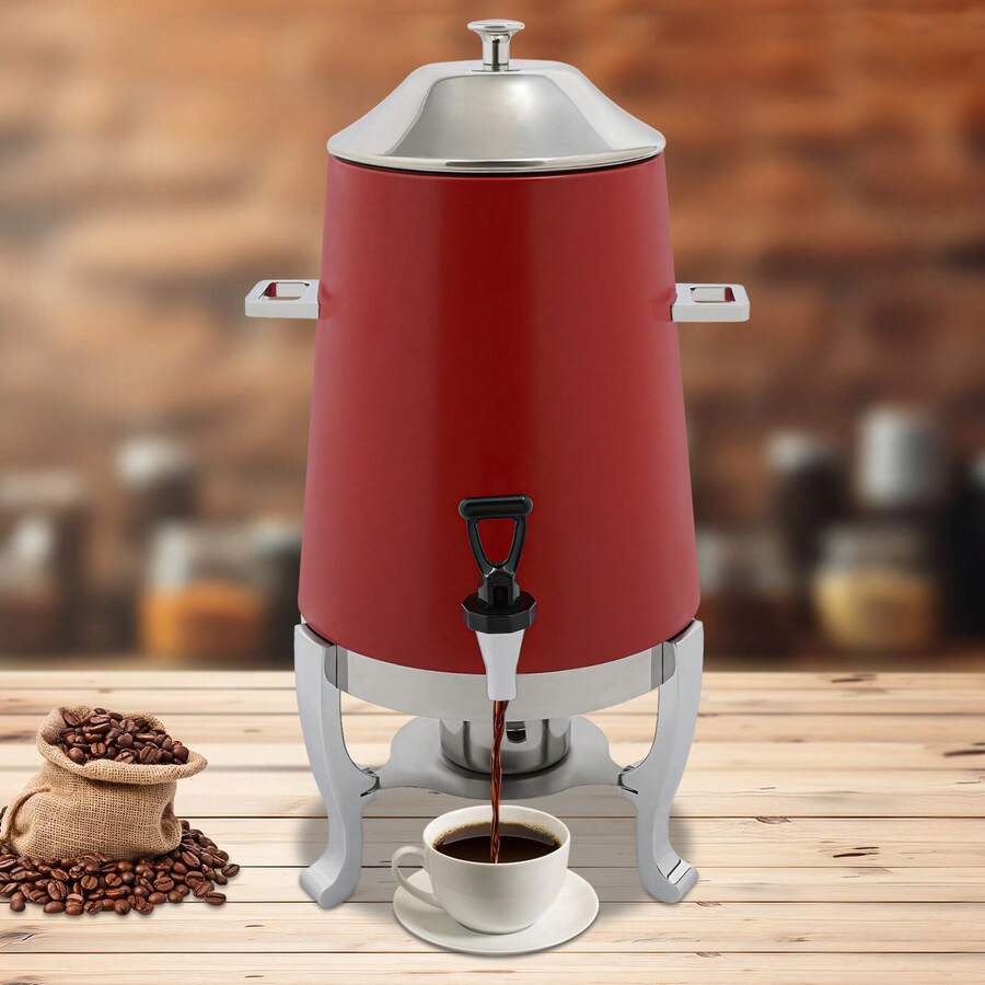 Beverage Dispenser For Coffee Tea Hot Water With Stand & Fuel Holder Red US New! - Default - View 1