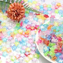 100pcs AB Plated Acrylic Pentagram Straight Hole Beads, Colorful Cute Loose Beads For DIY Bracelet, Necklace, Jewelry Making Accessories - Five-pointed Star Bead - View 7