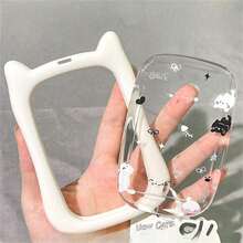 Móc khóa giá đỡ thẻ ảnh silicone acrylic dày chống rơi cho mèo, bao bảo vệ thẻ sinh viên, thẻ campus, đồ dùng học tập quay lại trường - Màu sắc - Xem 4
