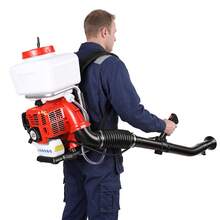 Backpack Gas Powered Sprayer & Duster, 43cc 2HP Engine, 3.7 Gallon Tank Sprayer For Farm Orchard Mosquitoes Control, Adjustable Spray & Powder Modes, Shoulder Straps Included - A - View 3