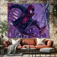 1pcs M Arvel Superhero Series Sp Ider-Man Theme Tapestry, Superhero Patter Wall Hanging Fabric Poster Cool Comic Art Background Blanket, Modern Home Fashion Decor, For Living Room Bedroom College Dorm Game Room Home Decor Fans Gift - Nhiều màu - Xem 1