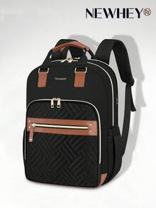NEWHEY Laptop Backpack For Women 15.6 Inch Travel Backpack With USB Charging Port Waterproof Large Capacity Backpack Laptop Backpack Women Backpack For University, Work And Travel - Multicolor - View 1