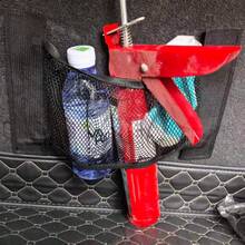 Red de almacenamiento elástica para respaldos de asientos de automóvil, organizador de almacenamiento interior para artículos diversos, red de almacenamiento de asiento trasero, organizador de maletero trasero con diseño de malla - Multicolor - Ver 1