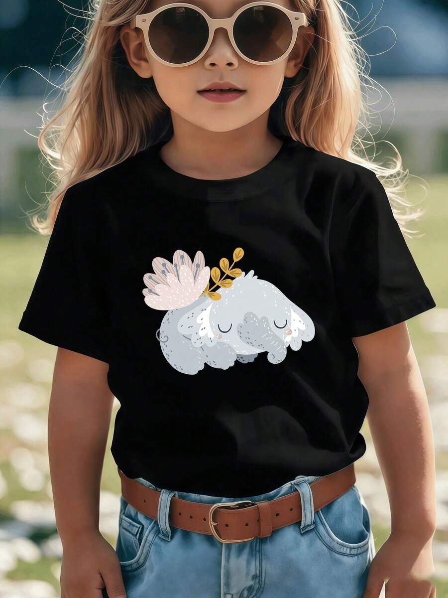 Bonita prenda de verano con dibujos entrañables perfecta para pasar días tranquilos en cualquier sitio - Negro - Ver 1