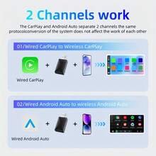 Wireless Car Play USB WiFi Dongle For IPhone And Android Plug And Play Wired To Wireless Adapter - Black - View 5