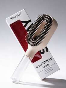 WANMEI 2-In-1 Spray Hair Brush, Built-In Water Tank, Directional Spray, Soft Bristles, Dry And Wet Use Styling Comb, Moisturizing Hair Brush, Curly Hair Comb, Hair Care, Water Sprayer, Travel Comb, Hair Brush, Hair Styling Tool - Multicolor - View 8
