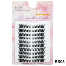New Fox-Style Straight Eyelashes, 10 Rows, Large Capacity, Slanted Winged, Big Eye Effect, Lightweight, Soft, Fashionable, 3D Natural Thick, Devil Girl Cartoon Style - View 13