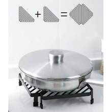 Japanese-Style Household Countertop Pot Rack, Kitchen Corner Shelf, Gas Stove Bracket, Non-Slip Storage Rack - View 3