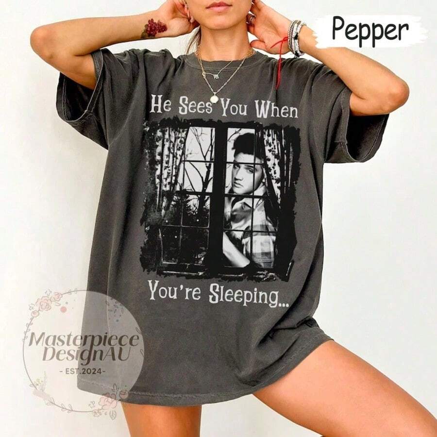 2026 Mugshot Music Rock And Roll King Of Rock Shirt Presley T-Shirts Family Party T-Shirts Funny Gift For Friends - 後四人組 - 查看 1